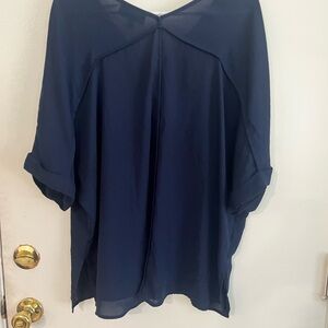 Lane Bryant Deep Blue Top